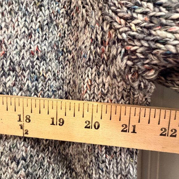 LOFT Marled Open Front Knit Cardigan Sweater | Medium - Picture 5 of 7